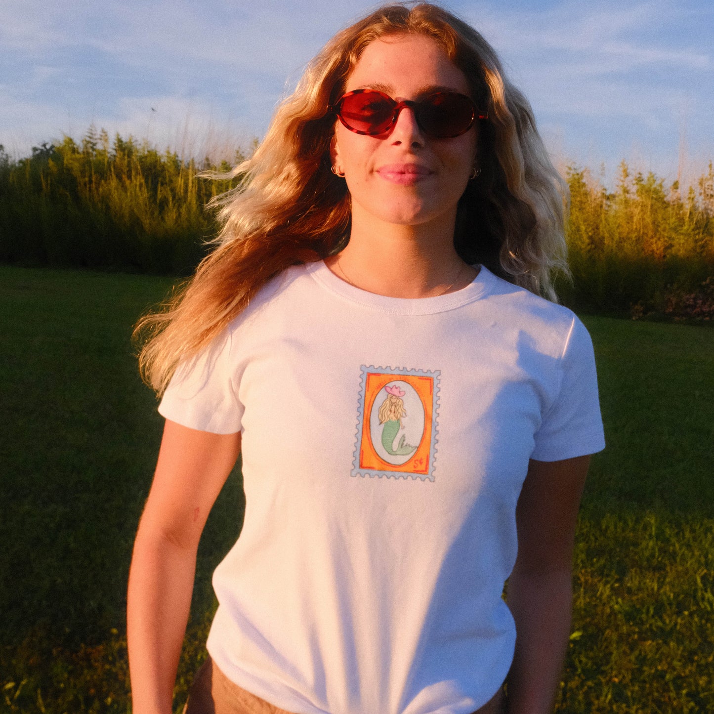 Mermaid Stamp Baby Tee