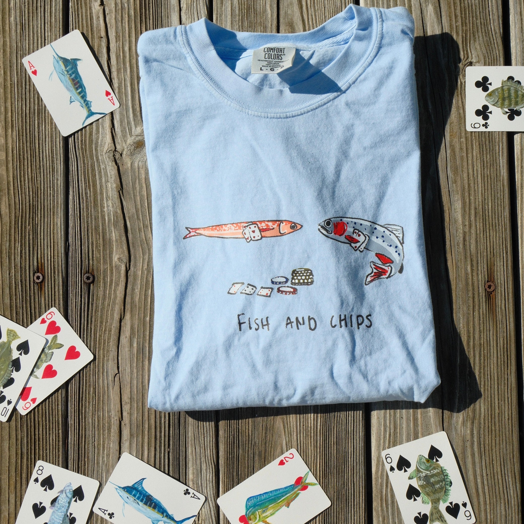 Fish And Chips Tee – Ghost Cowboy