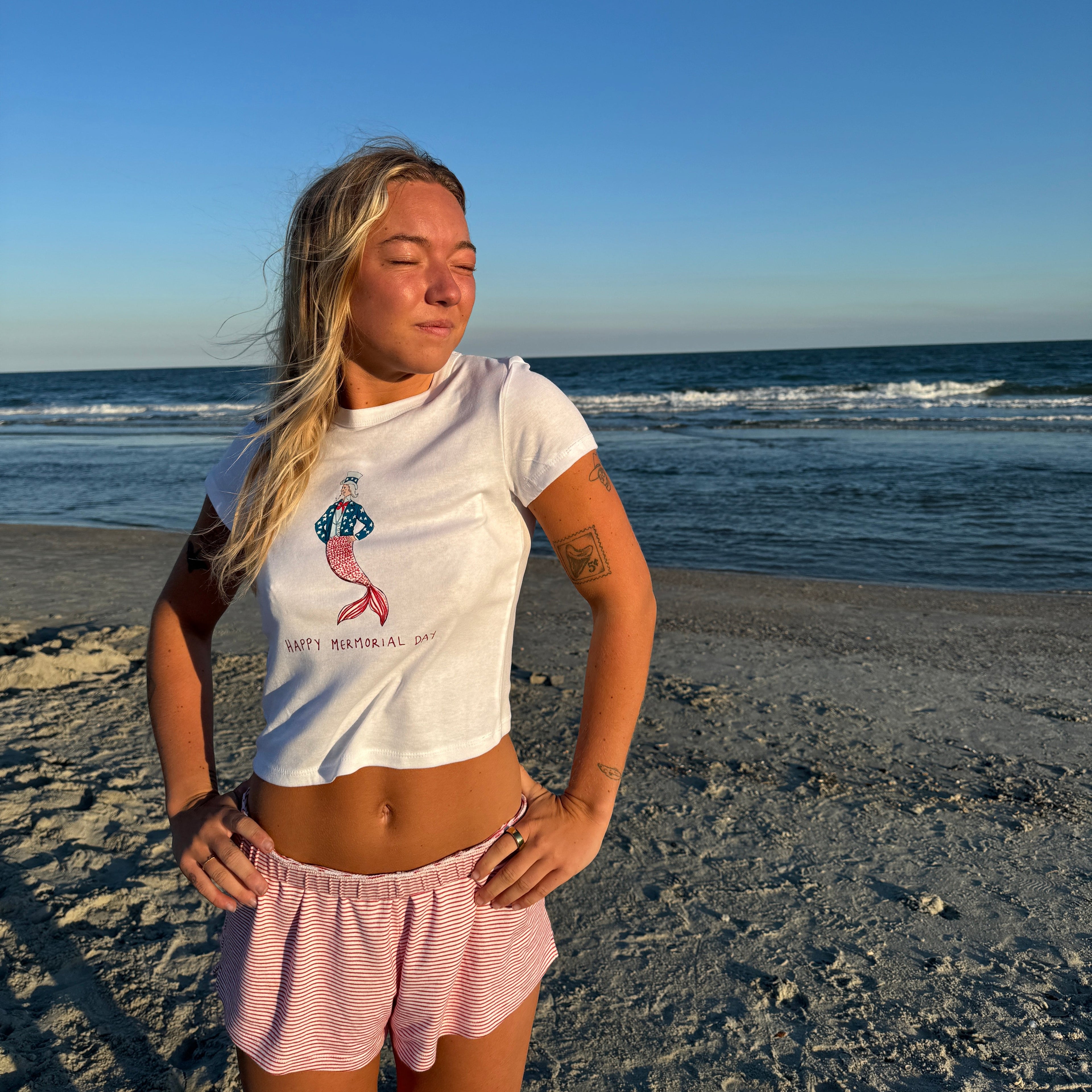 Mermorial Day Baby Tee