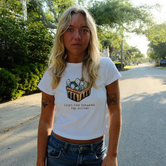 Seagrass Fed Oyster Baby Tee