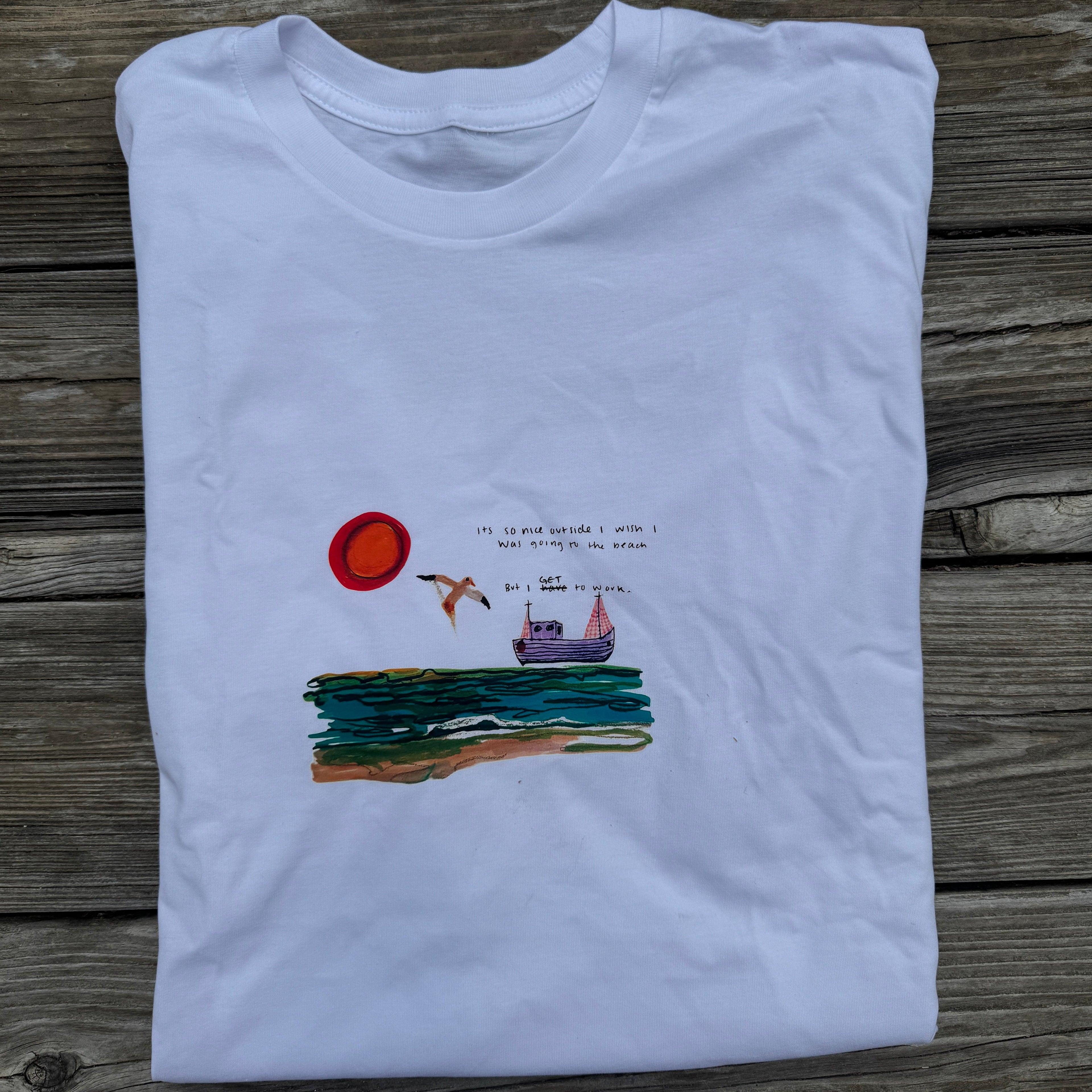 Sketchbook Beach Tee