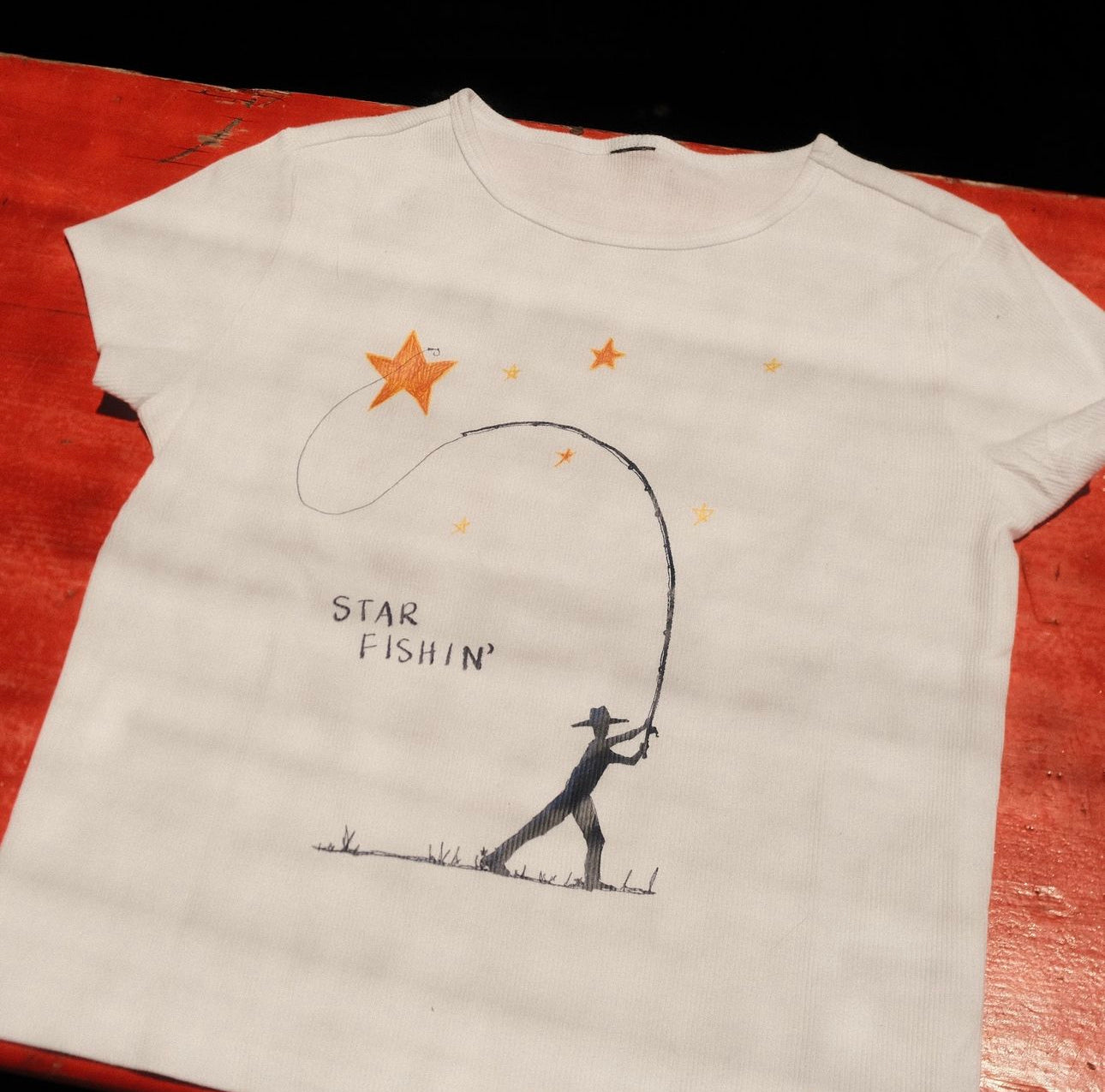 Star Fishing Baby Tee