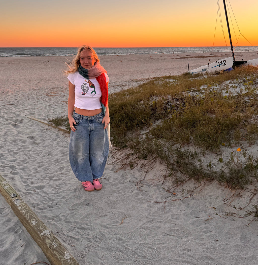 Yuletide Coral Baby Tee