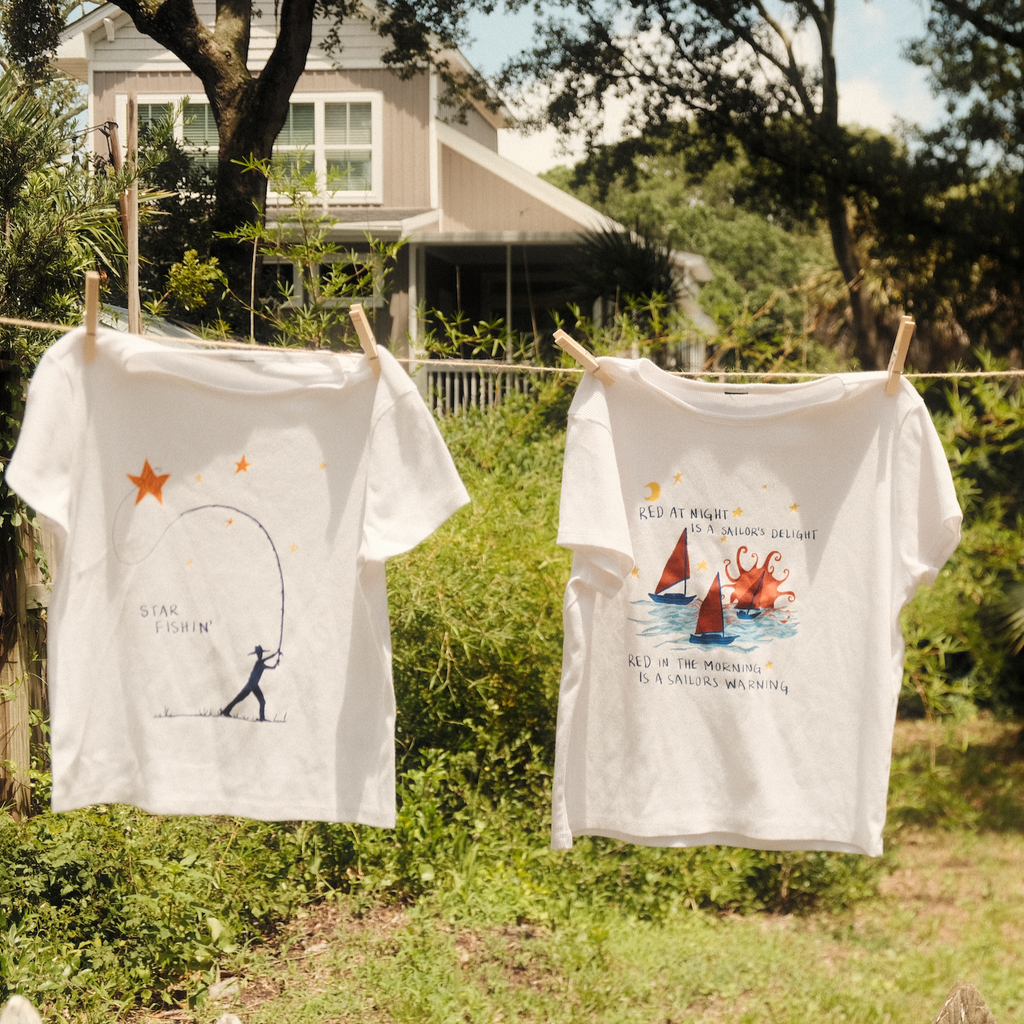 Star Fishing Baby Tee