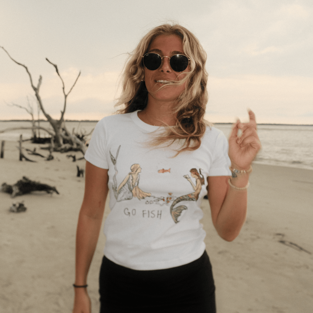 Mermaid Poker Baby Tee