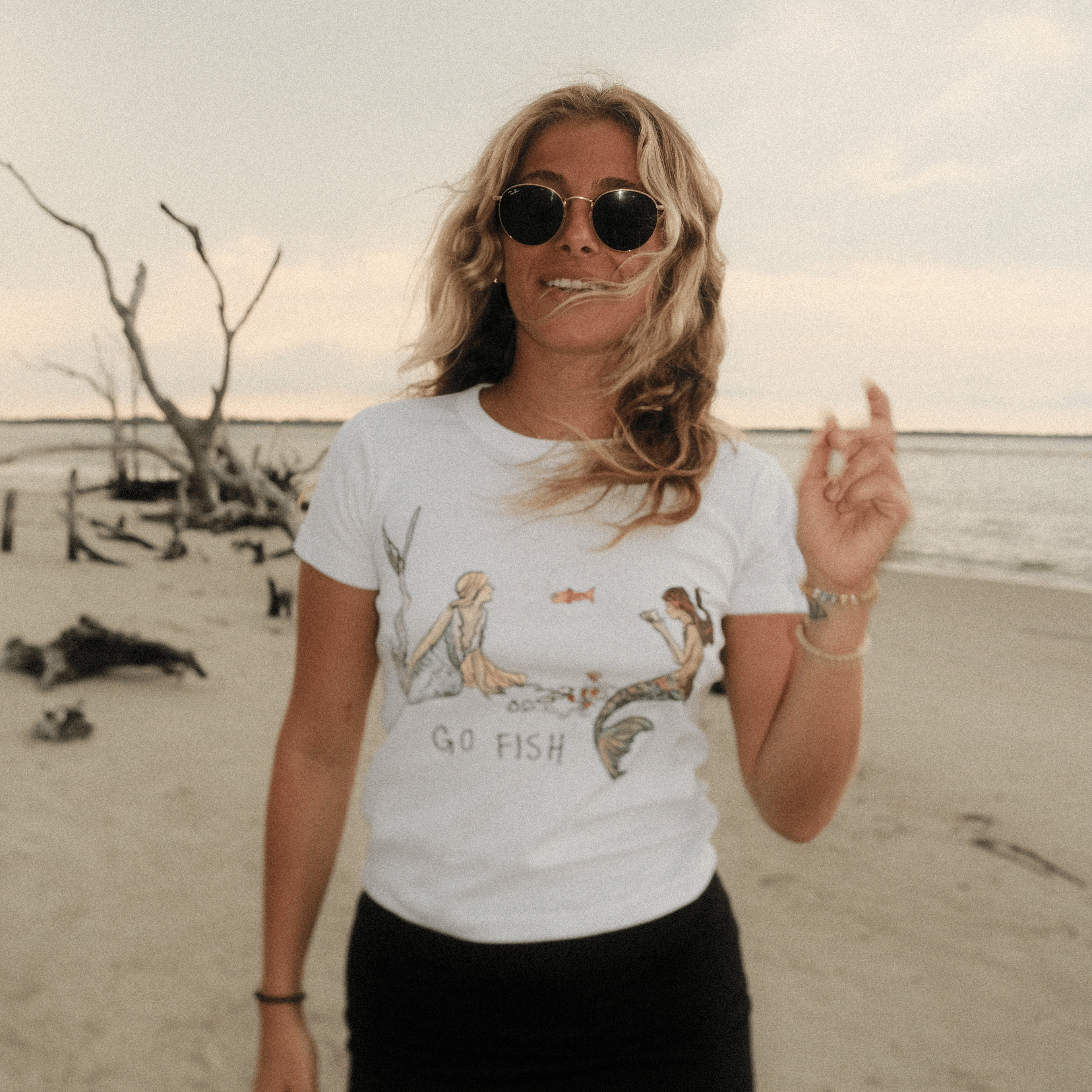 Mermaid Poker Baby Tee